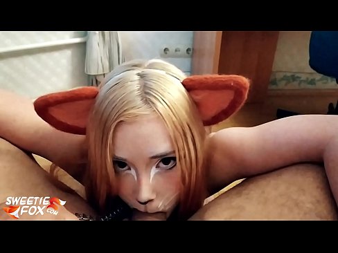 ❤️ Kitsune gëlltit kar dhe sperma në gojën e saj ❤ Video porno tek ne ❌️